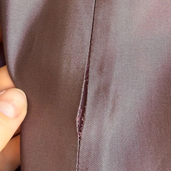 Vintage 90s Crimson by Lawrence Kurtz Taffeta Maxi Ball Skirt & Beaded Belt NWT - Picture 11 of 14